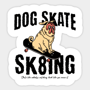 Dog skate Sticker